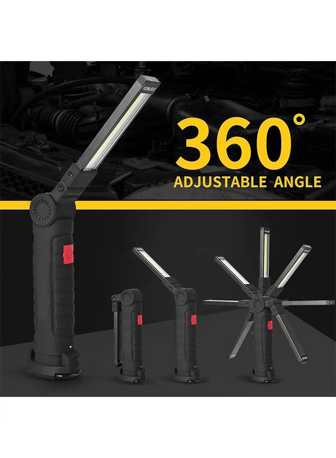 إم إكس إن مصابيح LED قابلة لإعادة الشحن للميكانيكا - قاعدة مغناطيسية قابلة للدوران 360 درجة، 5 أوضاع هدايا عيد الحب للرجال - مثالية لإصلاح السيارات وأدوات التخييم وورش العمل - Image 4